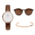 KIT Bronx Rosé 32mm + Bracelete Rosé + Óculos de Sol Lincoln Brown Turtle + Caixa de Presente