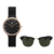 KIT Houston Rosé Gold 32mm + Óculos de Sol Soho Green Black + Caixa de Presente