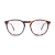 Óculos de grau Cora redondo Tortoise Giorno em acetato com design moderno e elegante.