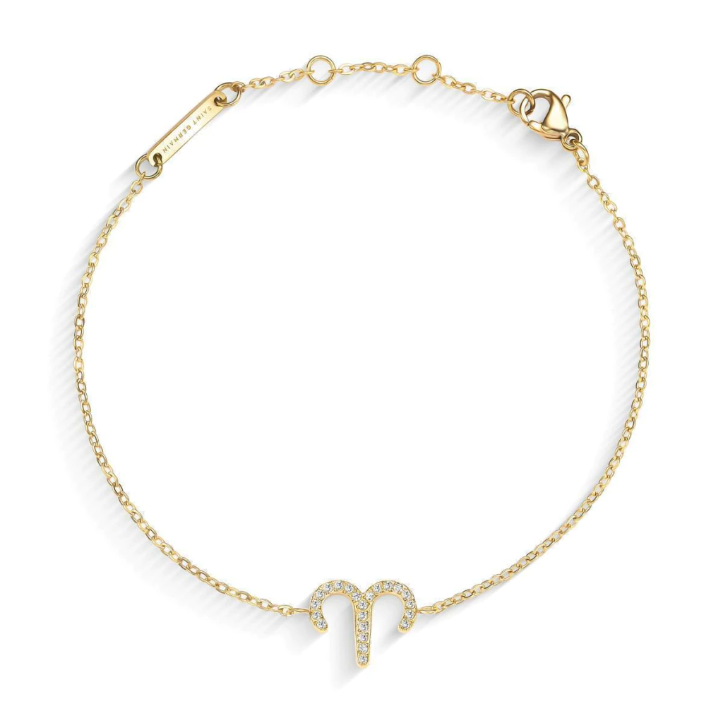 Pulseira de Signos do Zodíaco Dourada