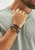 Pulseira Masculina de Couro Marrom com Fecho Magnético Prata na internet