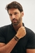 Pulseira Masculina de Couro Preto com Fecho Magnético Preto na internet