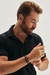 Pulseira Masculina de Pedra Ônix Preta Ajustável na internet