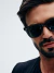 Gafas de sol cuadradas clásicas negras y verdes de Hills - Saint Germain - Relógios Masculinos e Femininos
