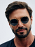 Image of Classic Round Sunglasses Lenox Black Gold