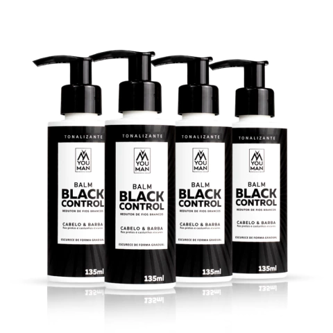 Balm Escurecedor Cabelo e Barba Black control