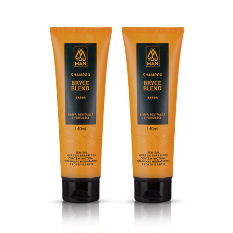 Combo com 2 unidades Shampoo Fortificante Barba | Bryce Blend | 140ml cada