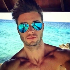 Óculos de Sol Ray Ban Aviador Azul Espelhado - comprar online
