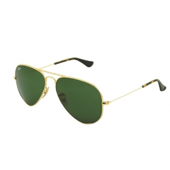 Óculos de Sol Ray Ban Aviador Dourado Verde na internet