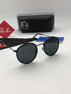 Óculos de Sol Ray Ban Round Double Bridge Preto - loja online