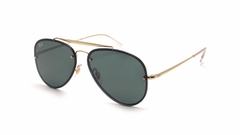 Óculos de Sol Ray Ban Blaze Aviator Dourado Preto na internet