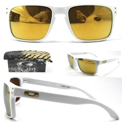 Óculos de Sol Holbrook Branco Lente Amarela Espelhada - comprar online
