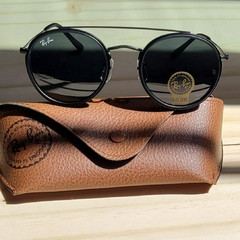 Óculos de Sol Ray Ban Round Double Bridge Preto
