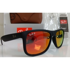 Óculos de Sol Ray Ban Justin Polarizado Armação Fosco 4165 - comprar online