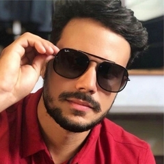 Óculos de Sol Ray Ban Marshal Preto Lente Preta