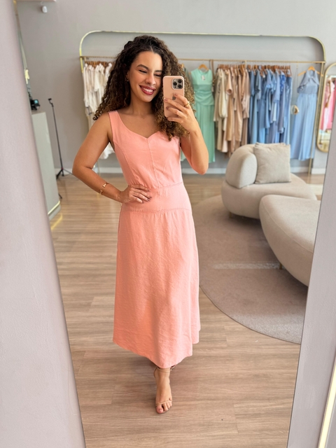 Vestido Marlene Maria - Rosa