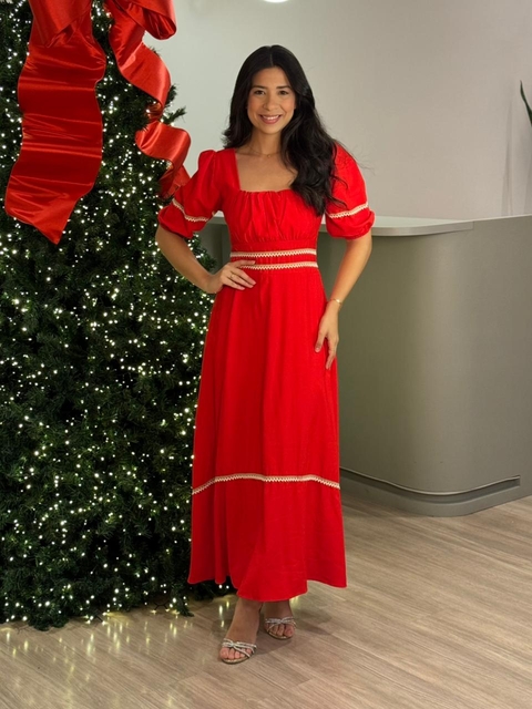 Vestido Vanessa Barbosa - Vermelho