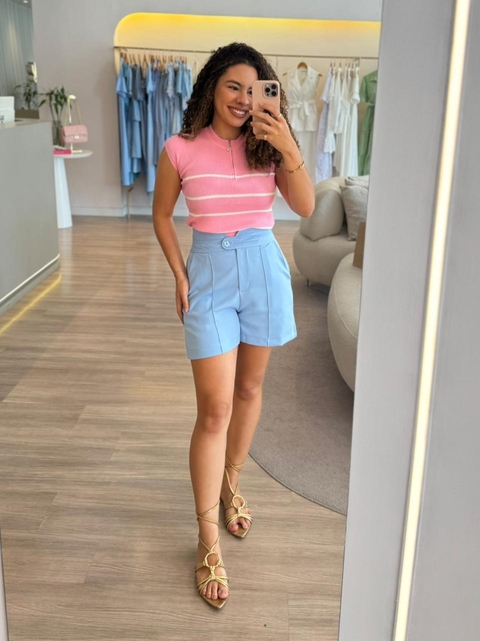 Bermuda Emanuella Soares - Azul