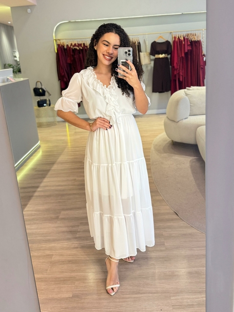 Vestido Shirley - Branco