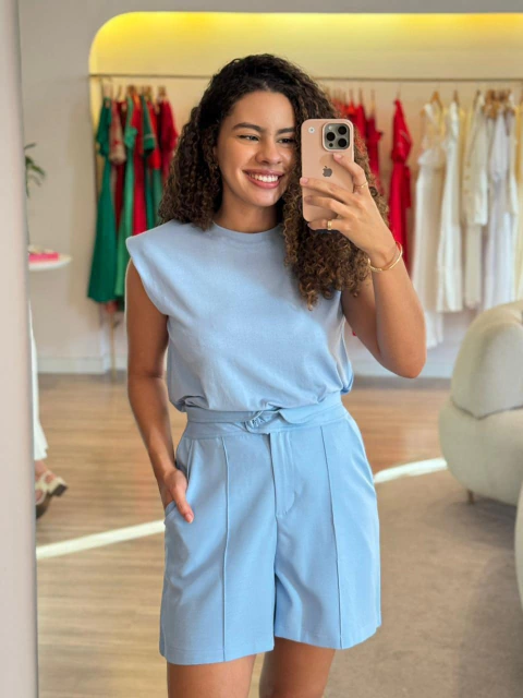 Bermuda Emanuella Soares - Azul