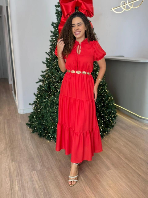 Vestido Amanda Aguiar - Vermelho
