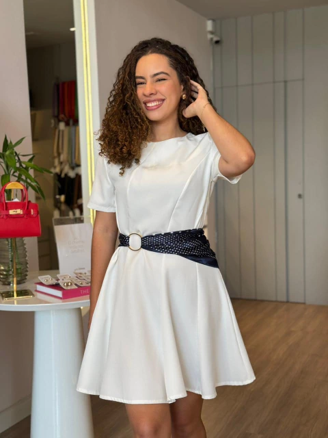 Vestido Amanda Borges - Branco