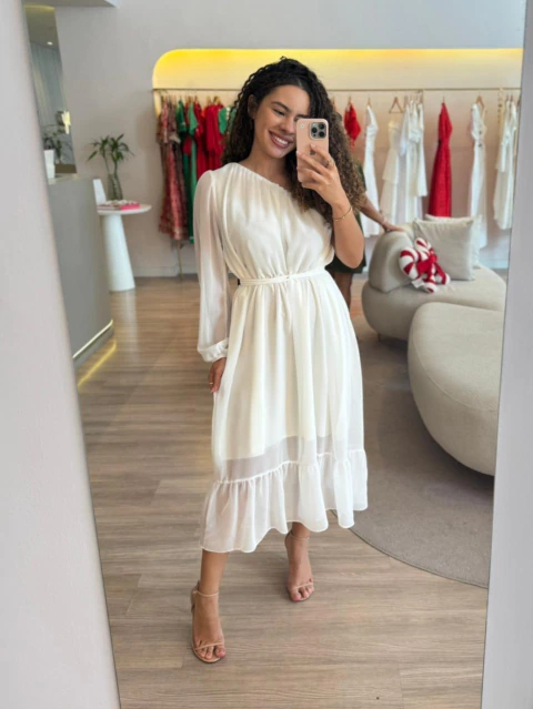 Vestido Raquel - Branco