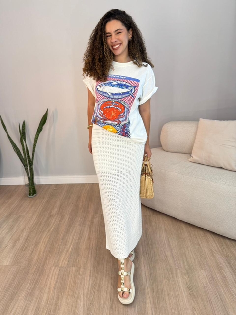 Saia Helena Barbosa - Off White