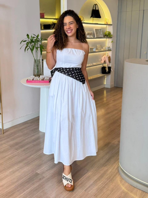 Vestido Maira Emilia - Branco