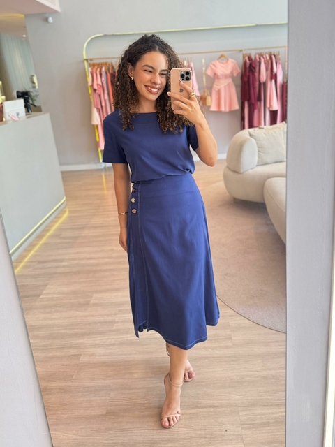 Conjunto Ingrid Vieira - Azul Marinho
