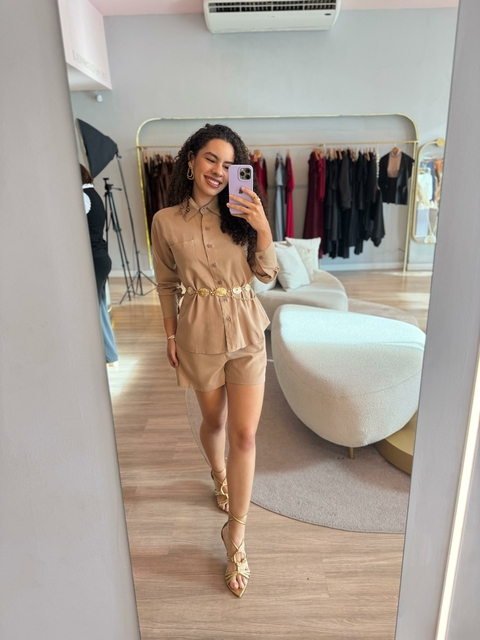 Conjunto Maria Eduarda - Nude escuro