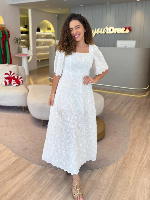 Vestido Carmen Souza - Branco