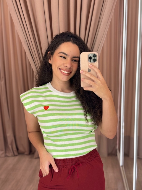 Blusa Samara Lima - Listrada verde
