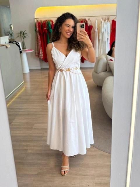 Vestido Selma Maria - Branco