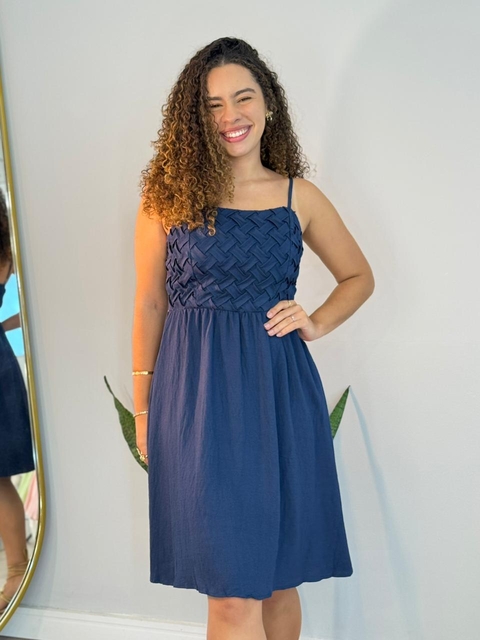 Vestido Manuella - Azul