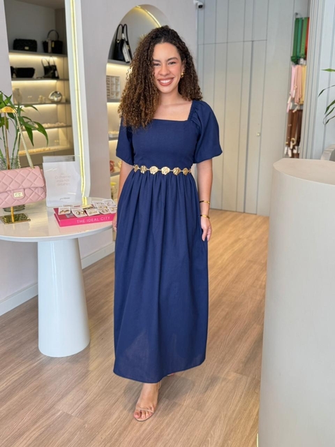 * Vestido Perla Natalia - Azul marinho - buy online