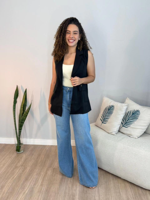 Calça Mariana Guimarães - Jeans Escuro