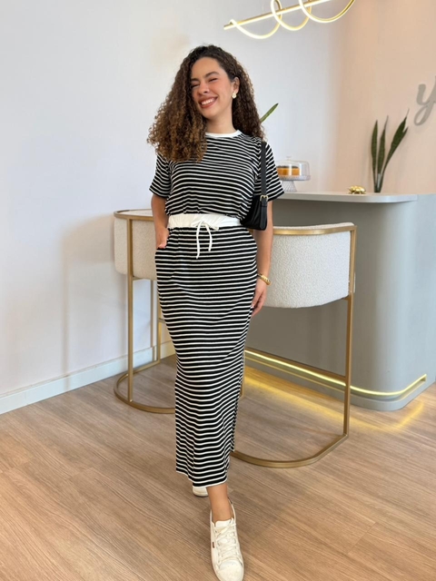 Conjunto Sara Jamilly - Listrado Preto