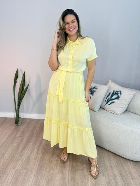 Vestido Tereza Luz - Amarelo