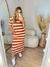 Vestido Lorena - Listrado terracota