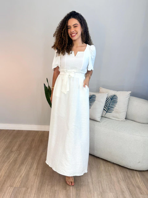 Vestido Andreia Lorena - Branco
