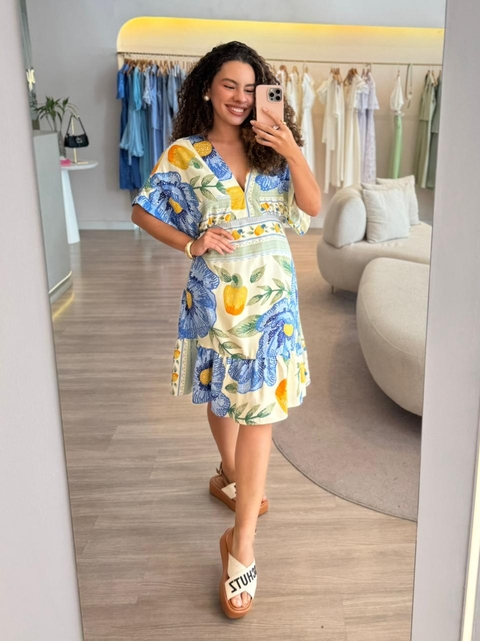 Vestido Glenda Santos - Estampado