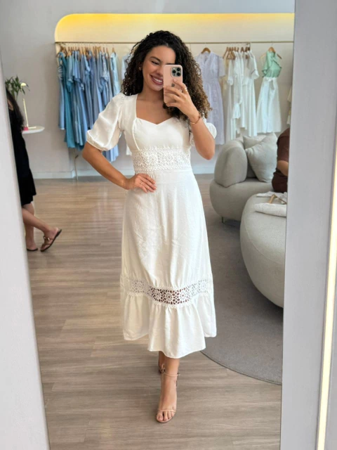 Vestido Raniele - Branco