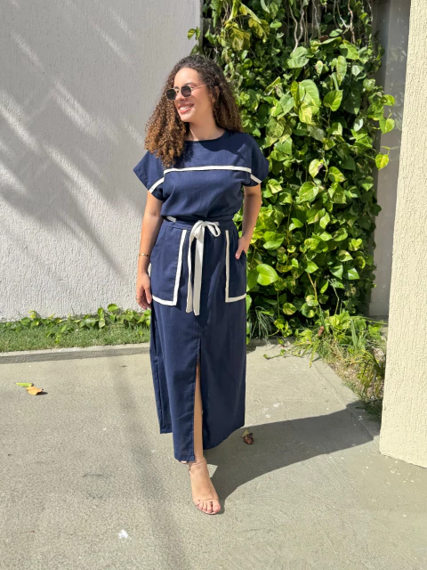 Conjunto Natalia - Azul Marinho