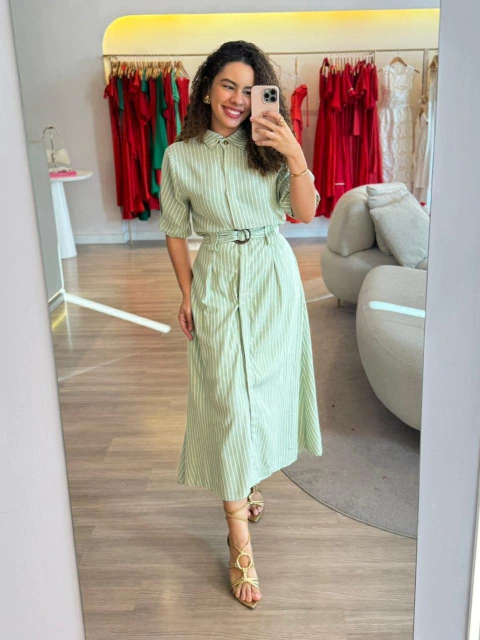 Vestido Keline Freitas - Verde
