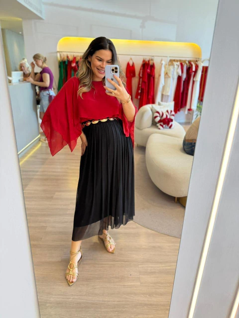 Saia Carla Lima - Preto