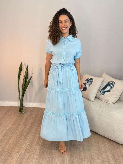 Vestido Tereza Luz - Azul