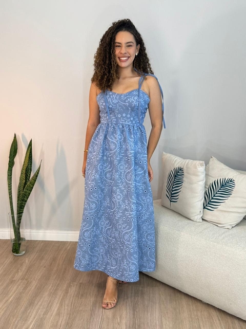 Vestido Vitoria dos santos - Azul