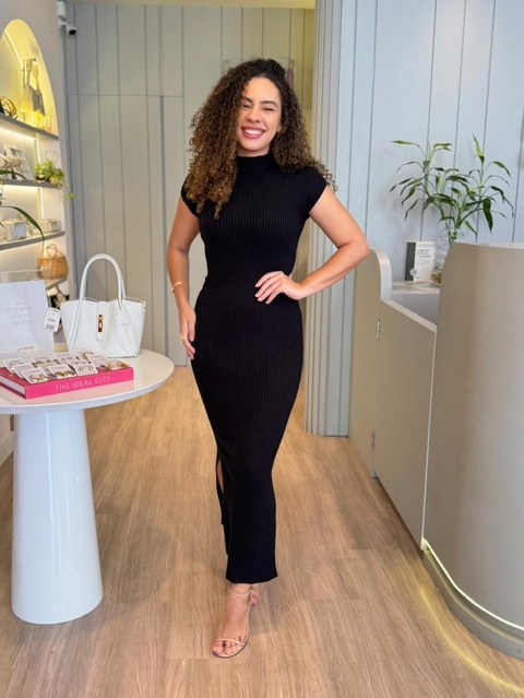 Vestido Yasmin Heloiza - Preto