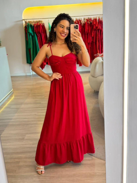Vestido Ana Beatriz - Vermelho